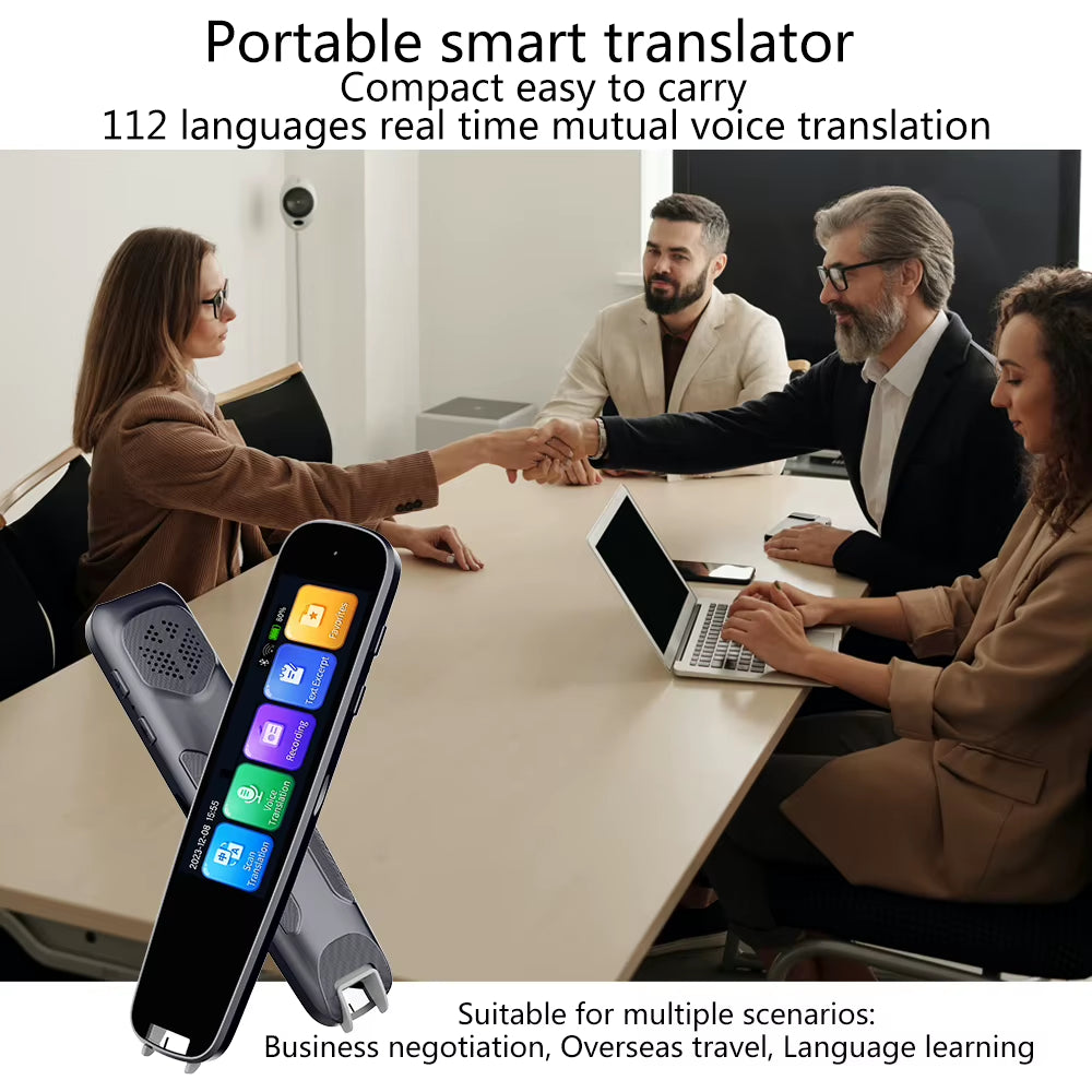 Lápiz Traductor Inteligente con IA | AI Smart Translator Pen – Voz, Escáner y Traducción Multilingüe