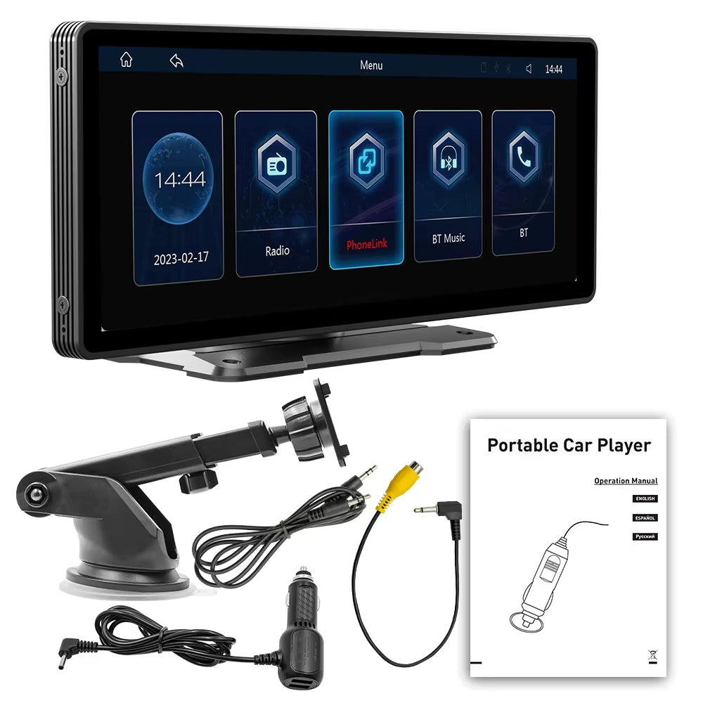 Pantalla CarPlay Inalámbrica 10.26” con Cámara de Reversa AHD