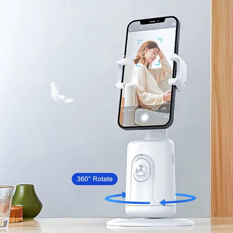 Soporte Inteligente 360° con Seguimiento Facial Automático para Celular